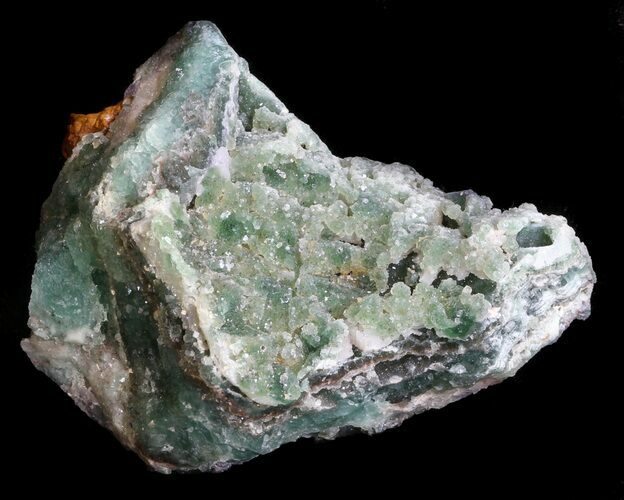 Green Fluorite & Druzy Quartz - Colorado #33364